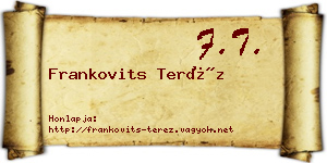 Frankovits Teréz névjegykártya