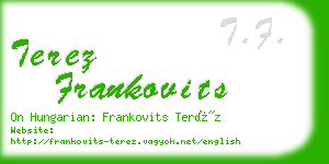 terez frankovits business card